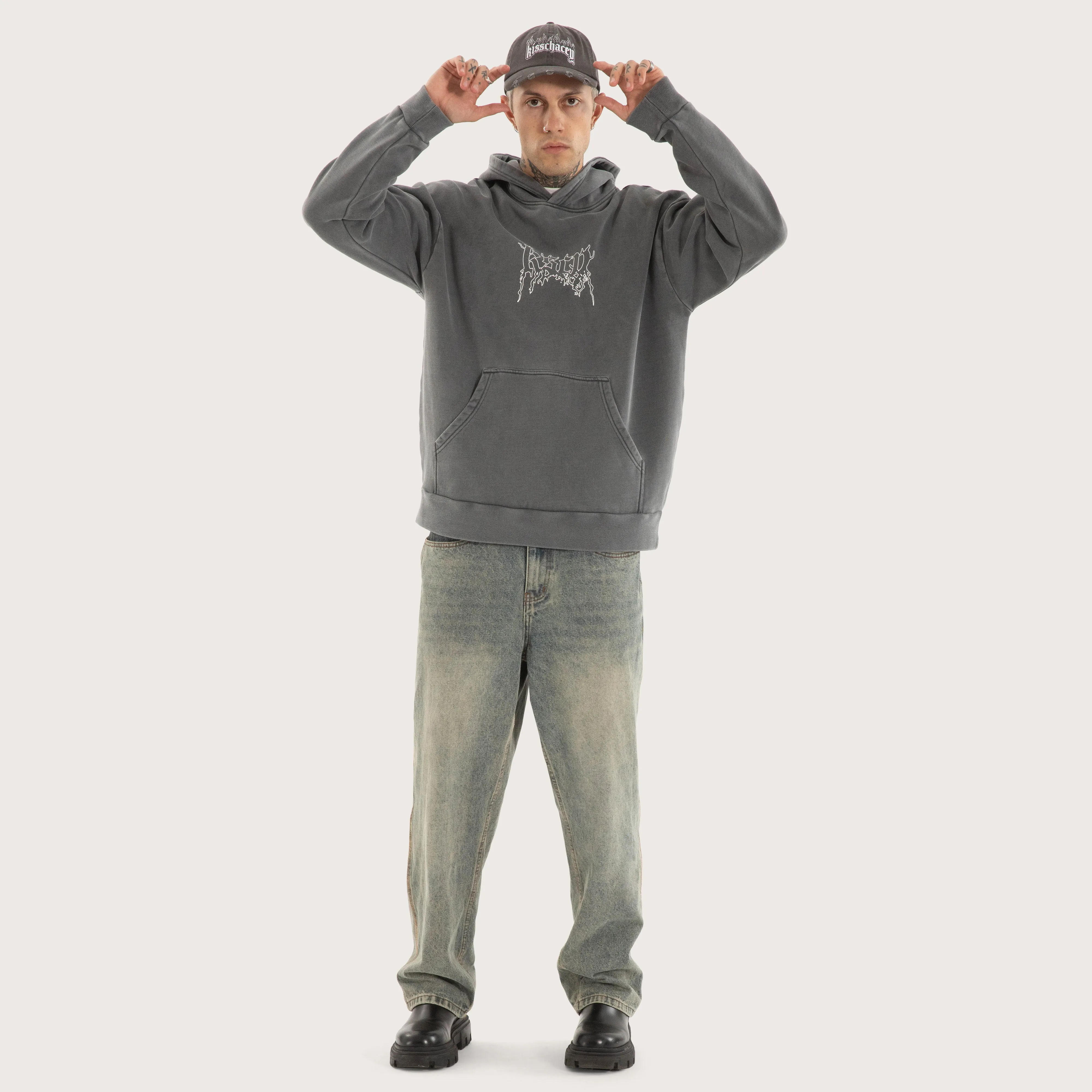 Whisper Relaxed Hoodie Pigment Charcoal