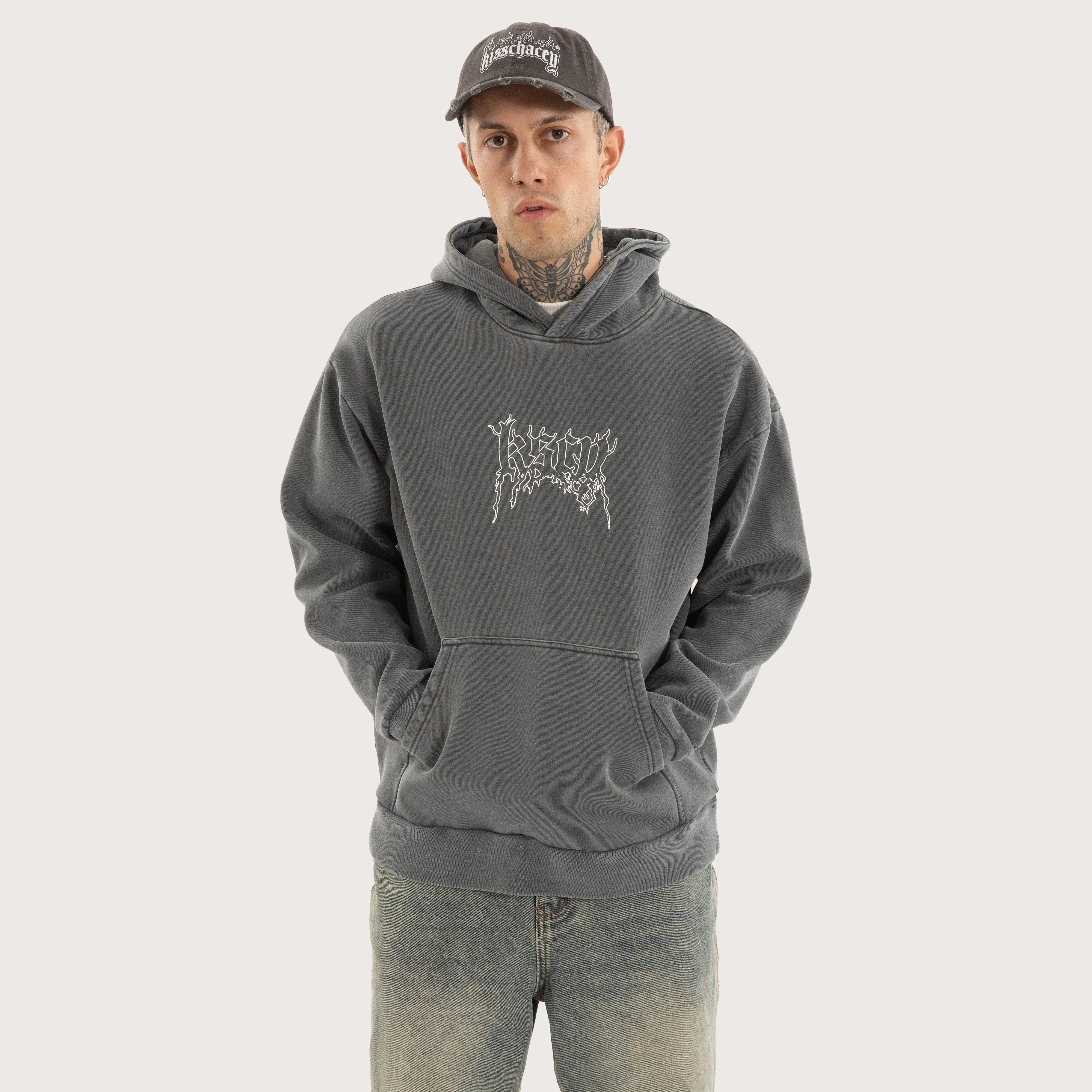 Whisper Relaxed Hoodie Pigment Charcoal