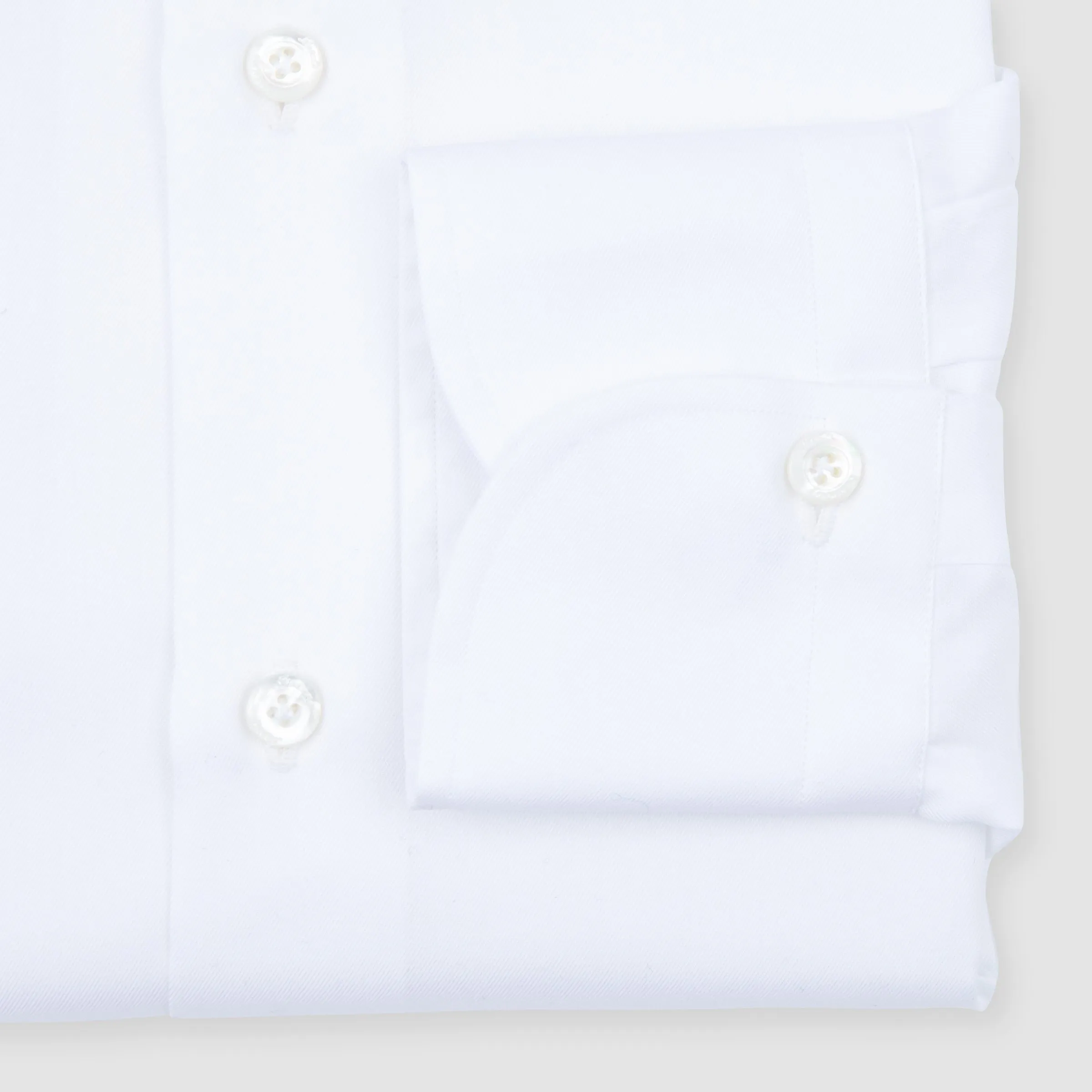 White Twill traveler, Eduardo Spread Collar, Napoli Fit Dress Shirt