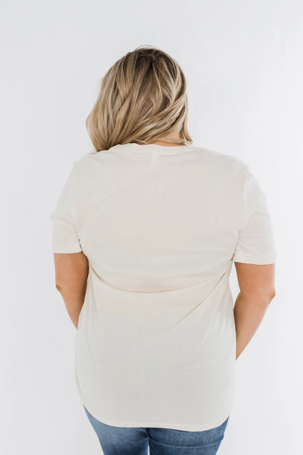 Wife, Mom, Boss Graphic Tee- Cream