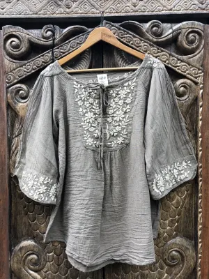 Wildflower Blouse Light Mocha