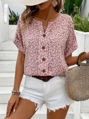 Wolena™ - Easy Floral Shirt