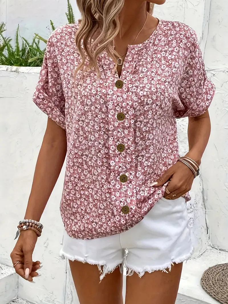 Wolena™ - Easy Floral Shirt