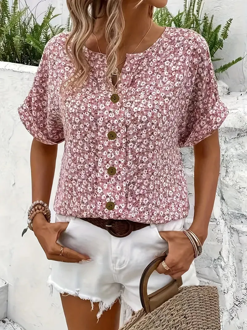 Wolena™ - Easy Floral Shirt