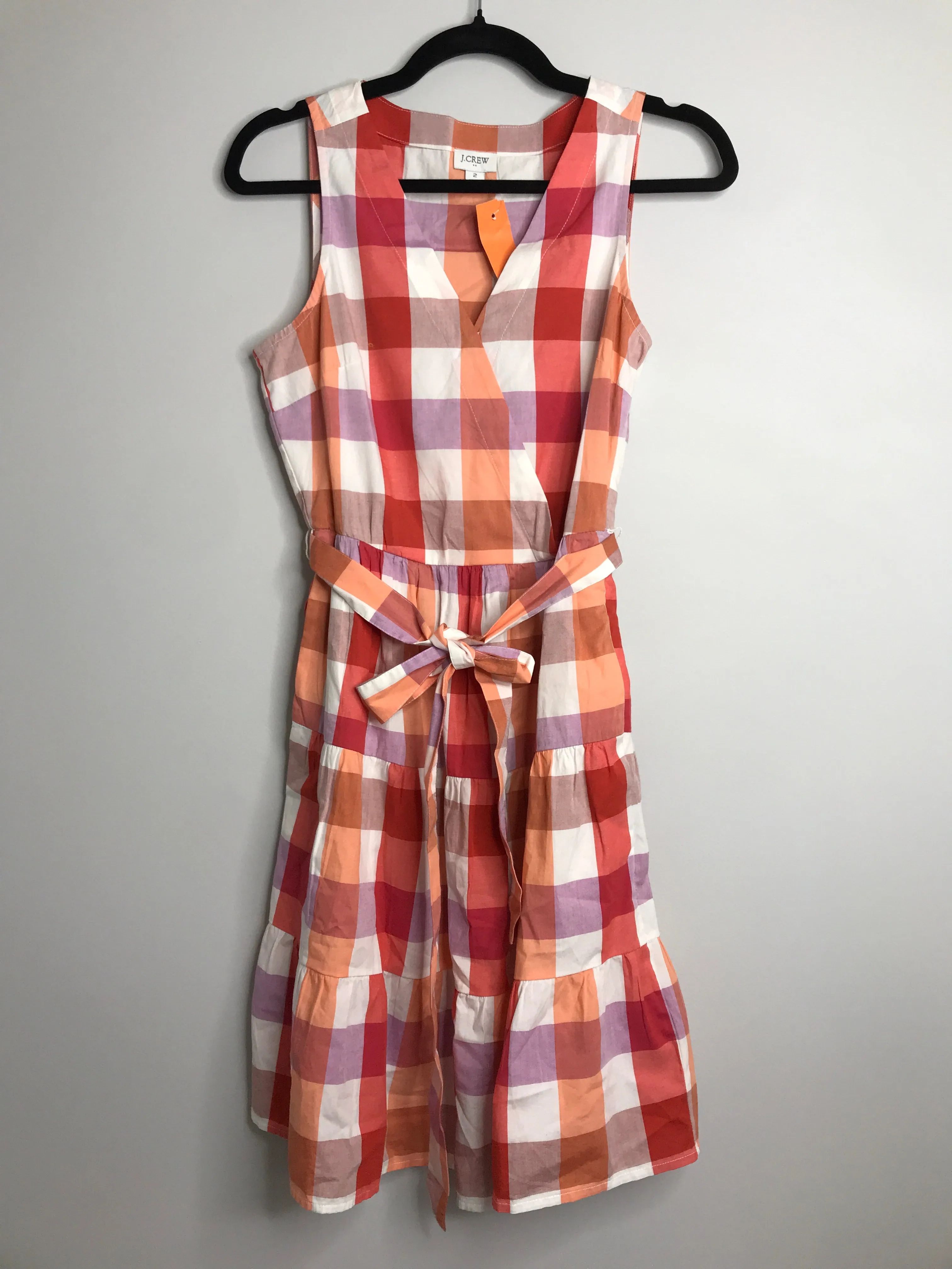 Womens Size 2 Misses Orange J Crew Dress