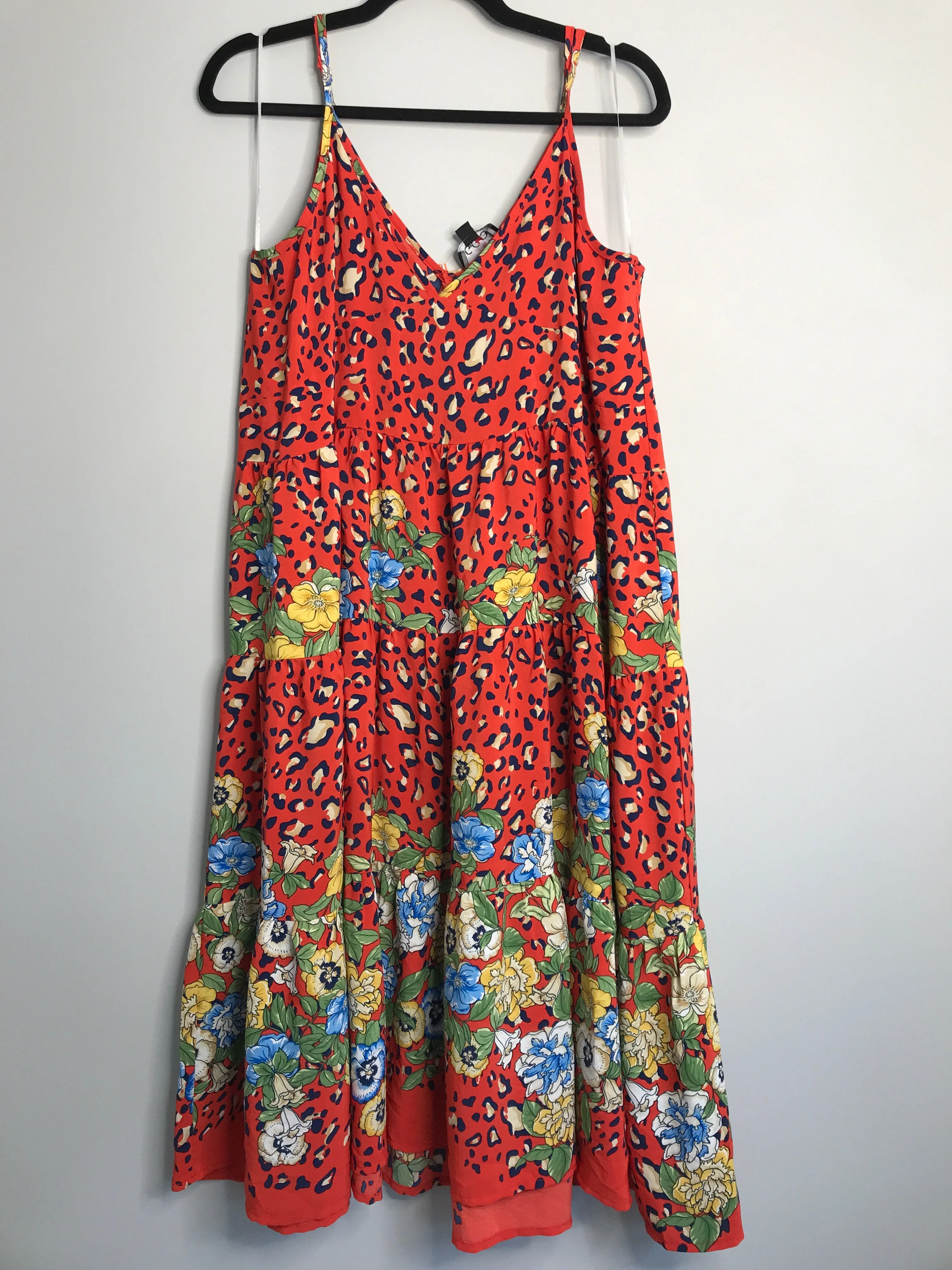 Womens Size Lg Misses Red Gigio Dress
