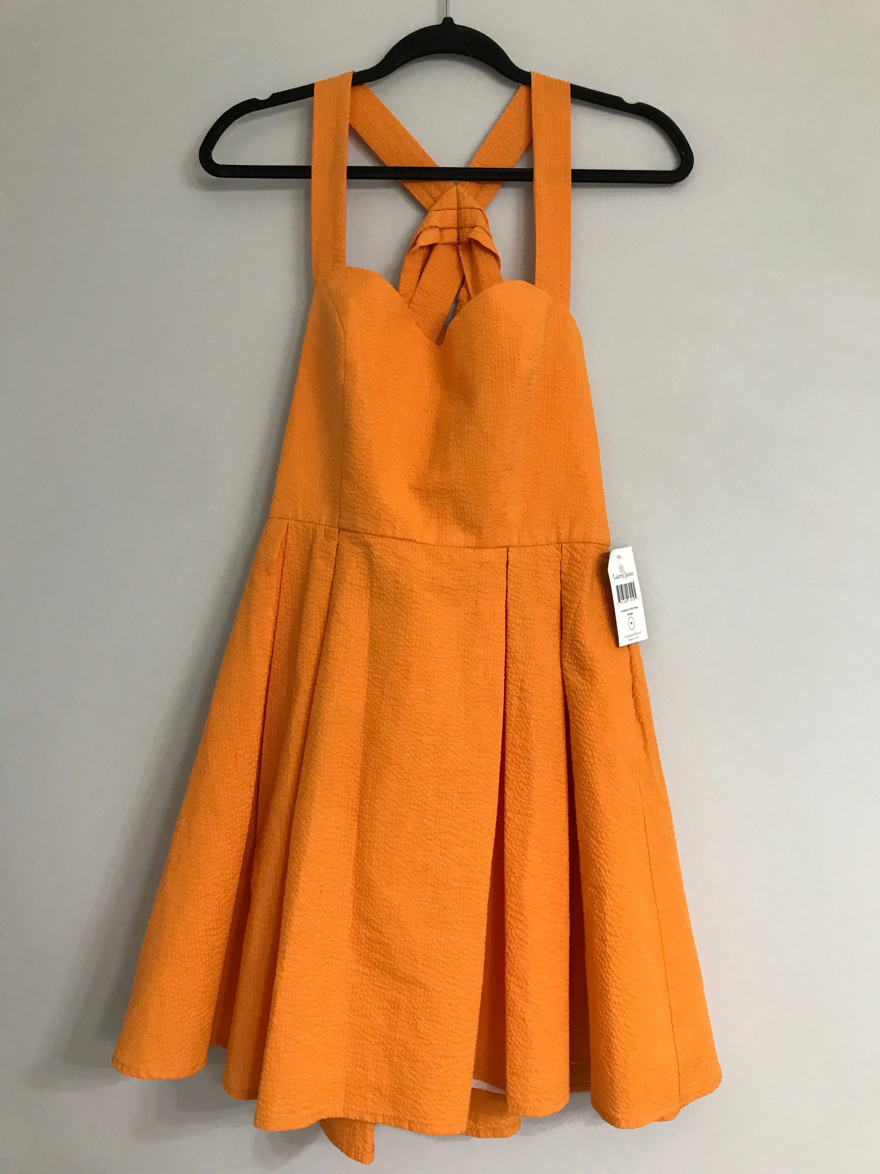 Womens Size Med Misses Orange Lauren James NWT Dress