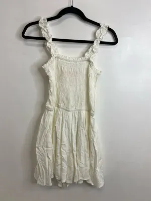 Womens Size Sm Misses White Glam Romper