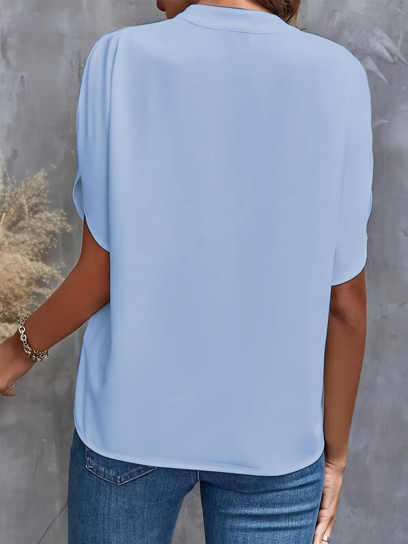 Women's V-Neck Blouse | Elegant Loose Fit