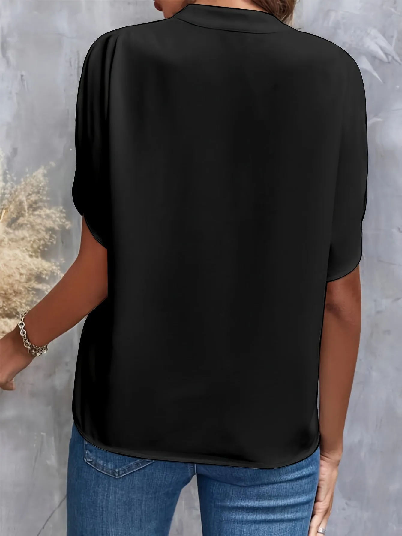 Women's V-Neck Blouse | Elegant Loose Fit
