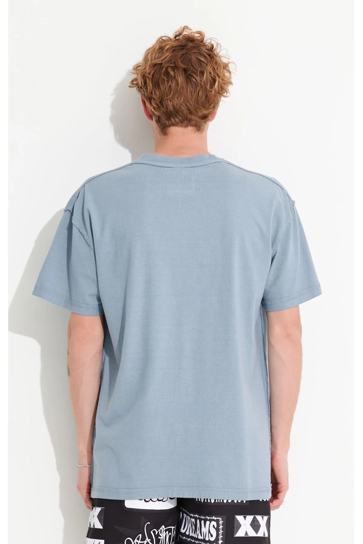 Worner Reverse SS Tee | Faded Blue