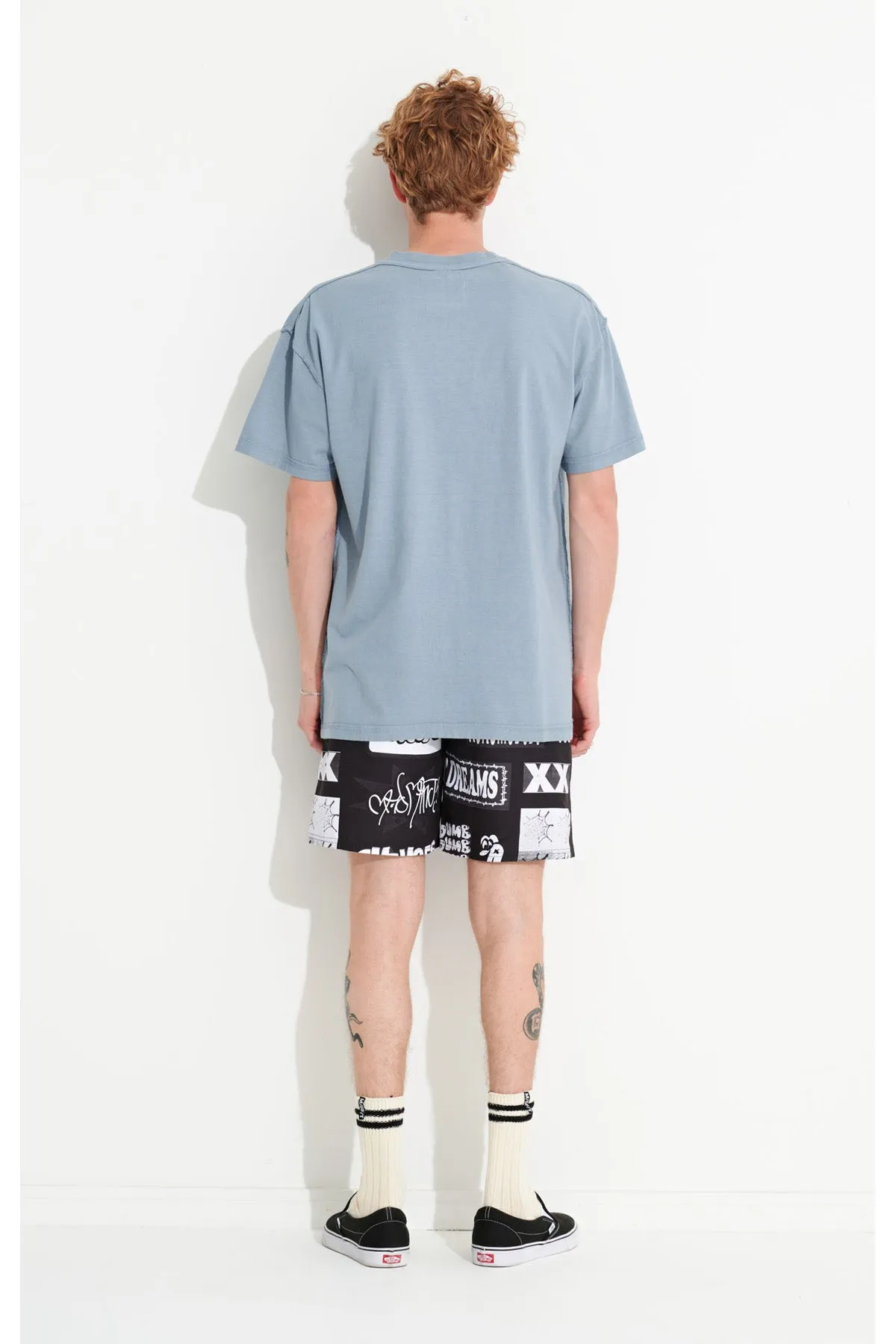 Worner Reverse SS Tee | Faded Blue