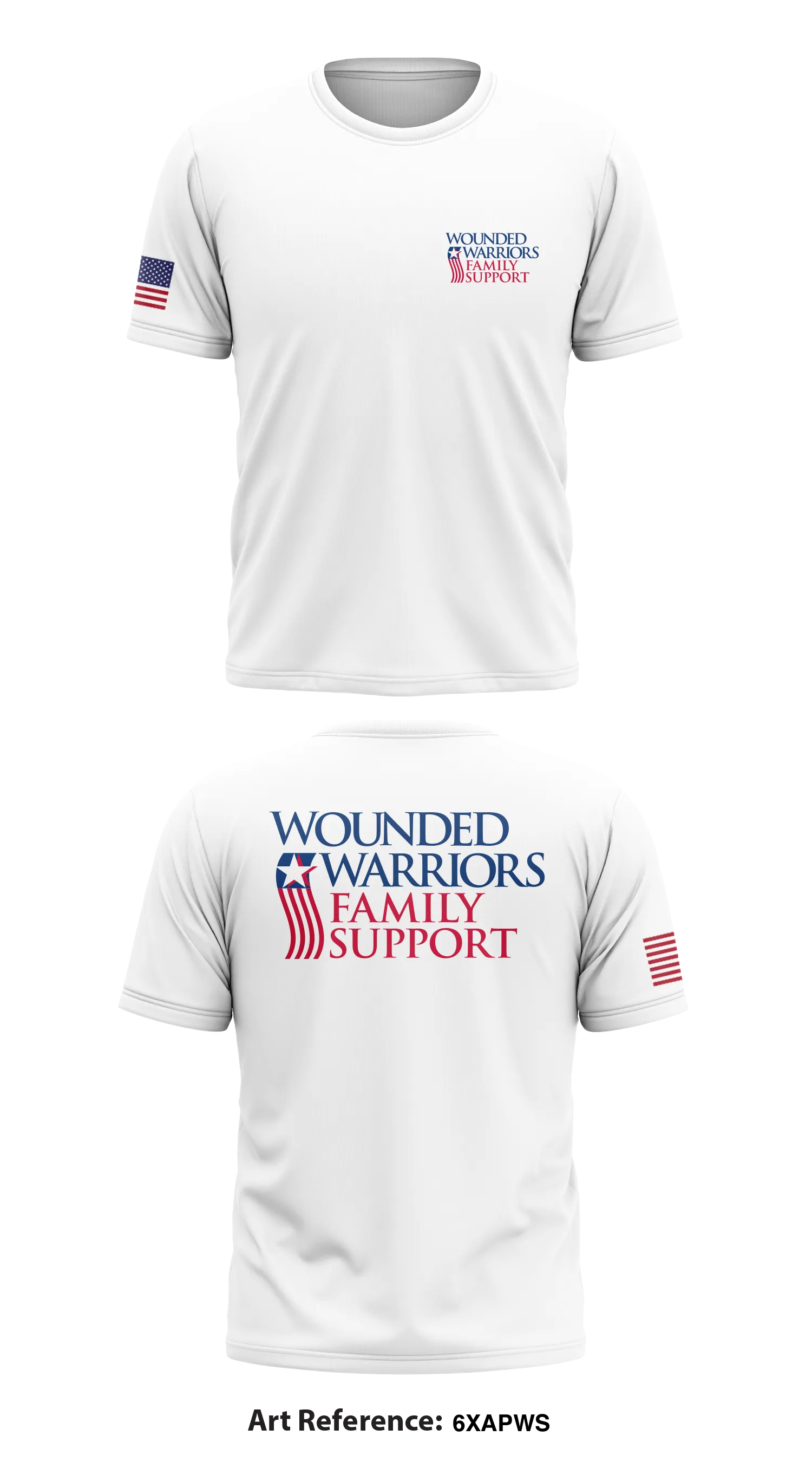 Wounded Warriors Family Support Store 1 Core Men's SS Performance Tee - 6xAPWS