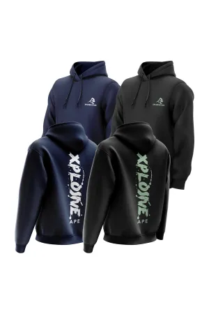 XAPE Splatter 2 Hoodies Combo - Black/Navy