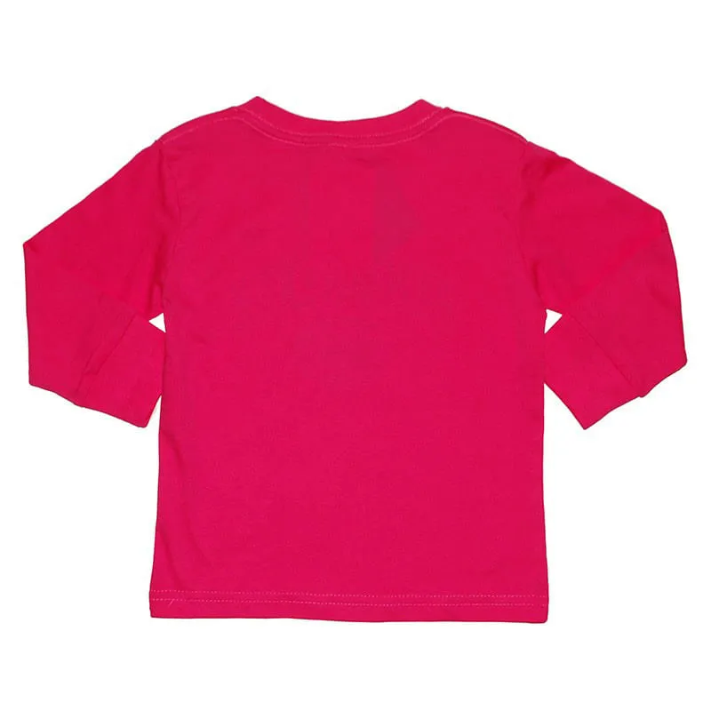 Youth Pink Penn State over Lion Long Sleeve T-Shirt