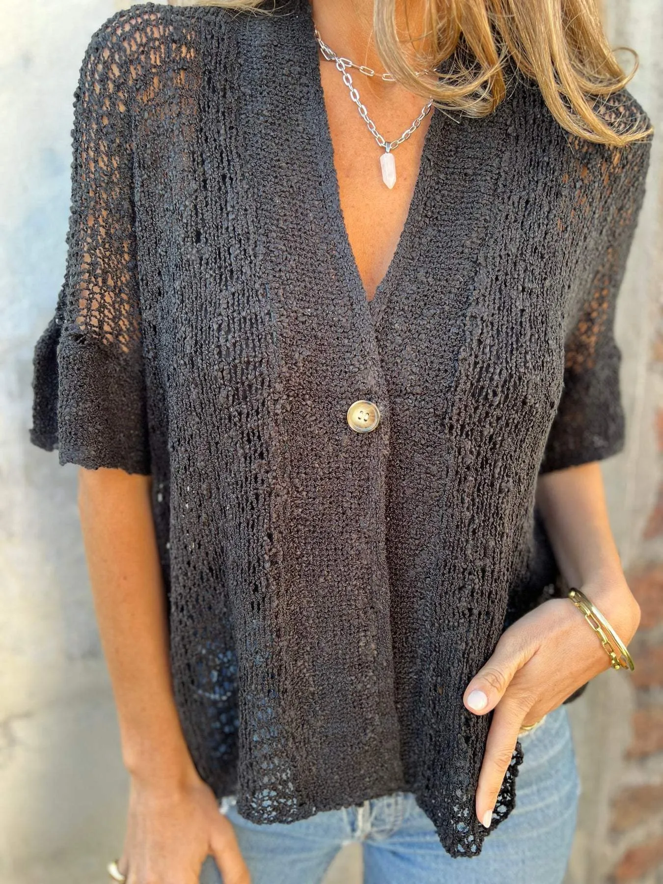 Yvonne - Elegant Textured Top