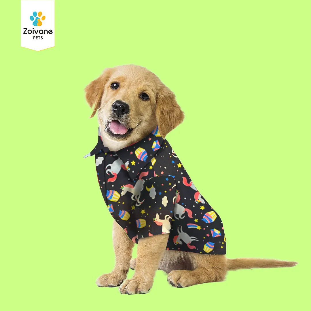 Zoivane Pets Dog Cool Stylish Shirts |Cotton shirts | Comfortable | Suitable for all dog breeds - Size-XL Pack of 1